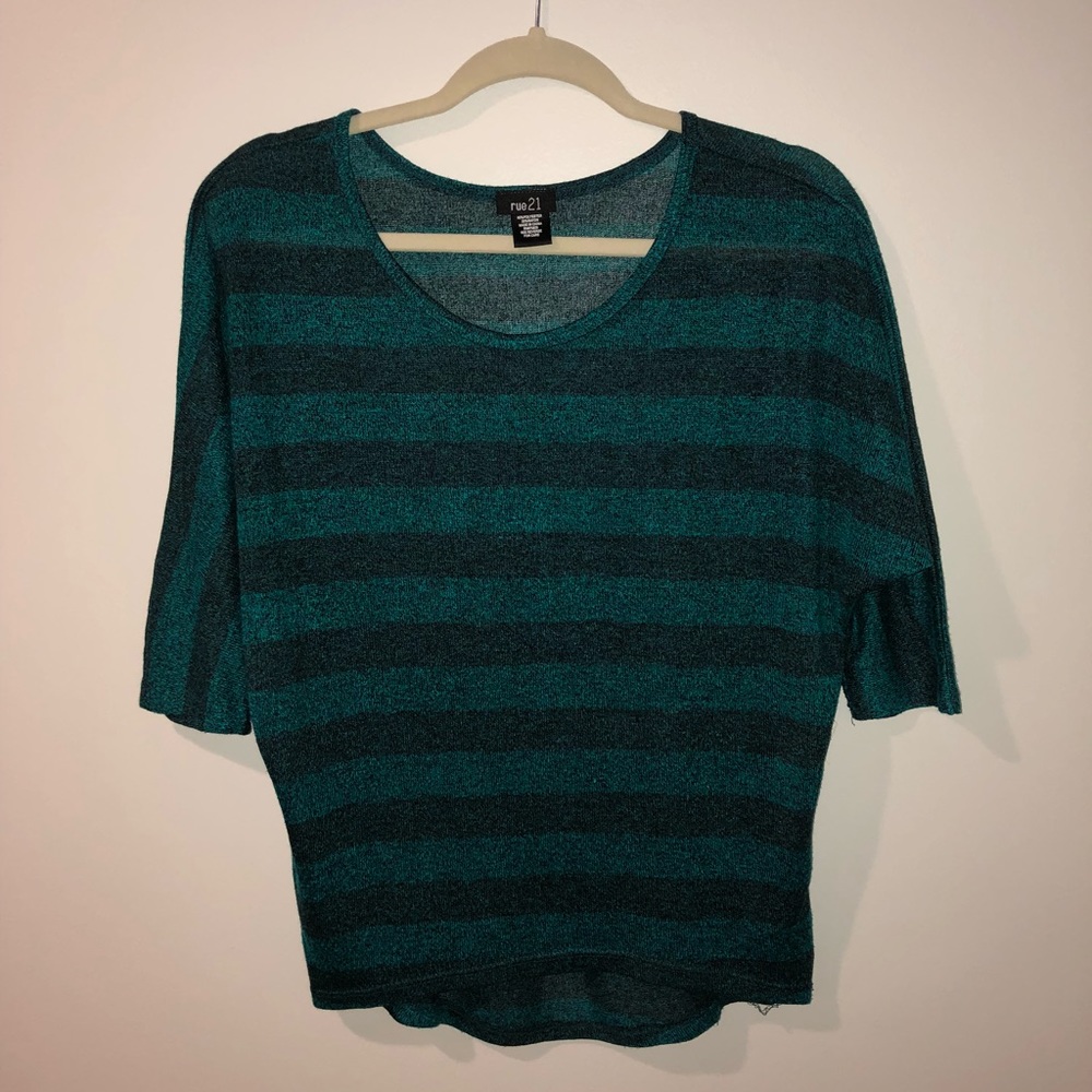 Striped Mid-Length Shirt Rue 21